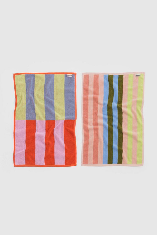 Paquete de 2 Toallas de Mano a Rayas Pool BAGGU #2