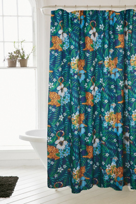 Tropical Shower Curtain | Urban Outfitters UK