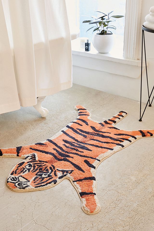 Tiger Bath Mat Urban Outfitters Uk, Tiger Shaped Rug