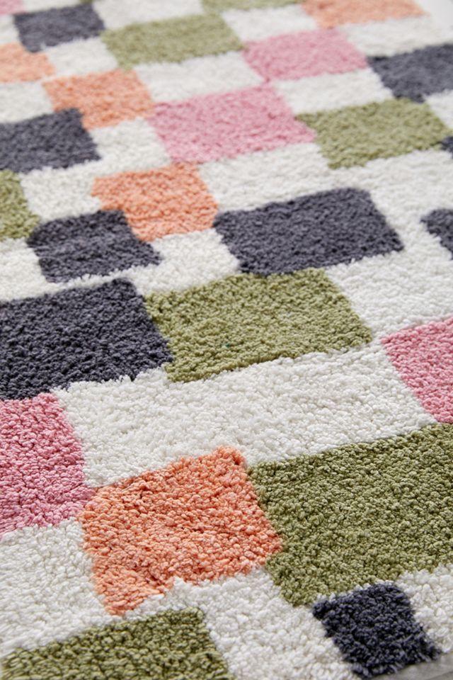Louis Checkerboard Bath Mat  #1