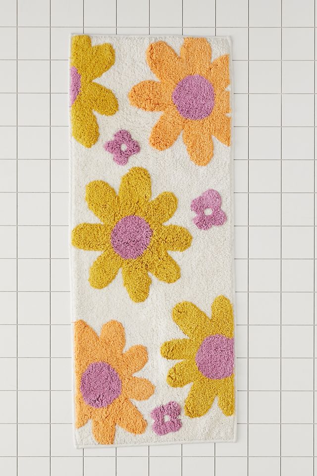 Floral Runner Bath Mat Urban Outfitters UK