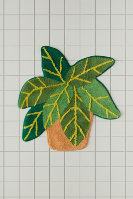 Green Planter Bath Mat | Urban Outfitters UK