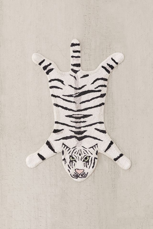 White Tiger Bath Mat | Urban Outfitters UK