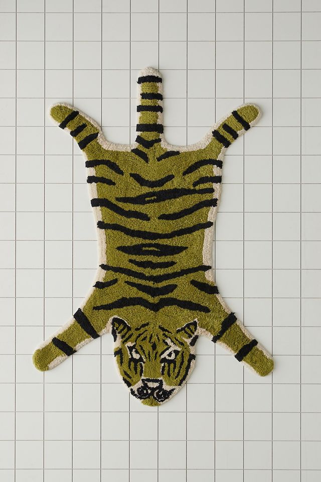 Green Tiger Bath Mat | Urban Outfitters UK