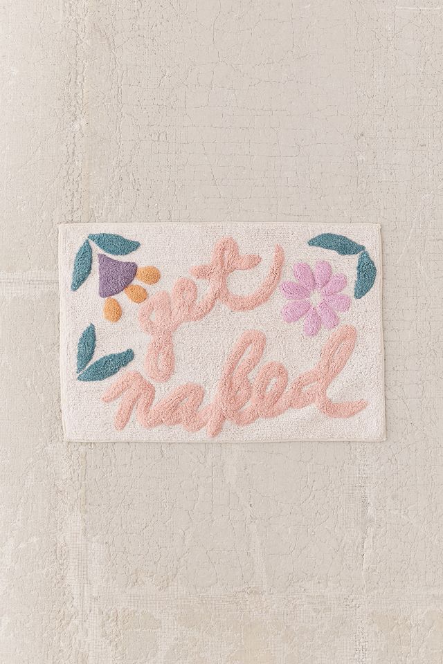 Tapis de bain floral Get Naked #1