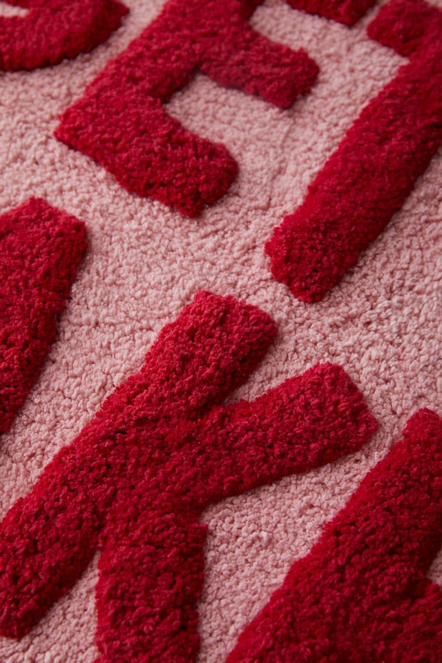Nice Butt Pink & Red Bath Mat