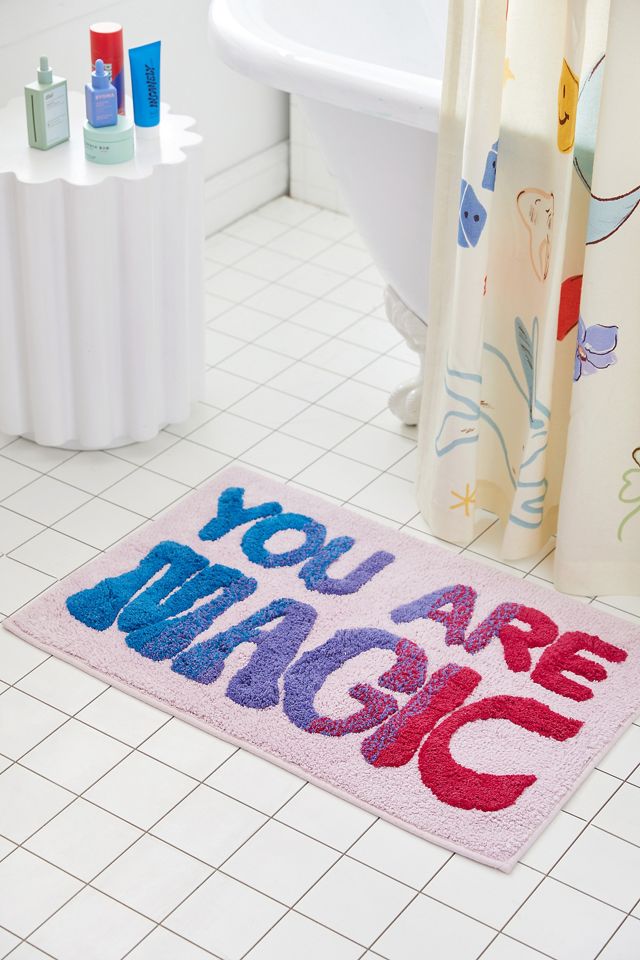 You Are Magic Lavender Bath Mat Urban Outfitters UK