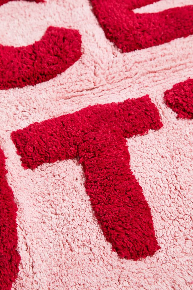 Pink & Red Nice Butt Bath Mat  #1