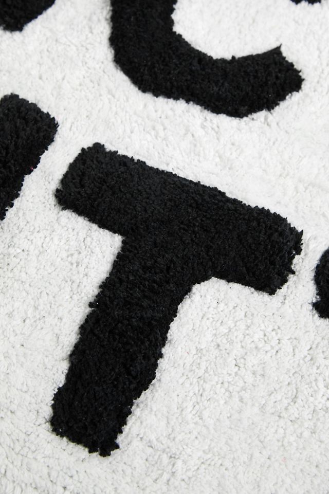 Alfombra de Baño Negro y Blanco Nice Butt #2