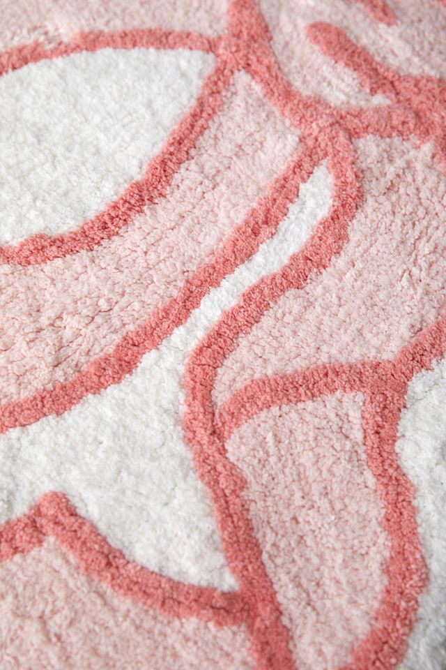 Pink Bow Bath Mat #2