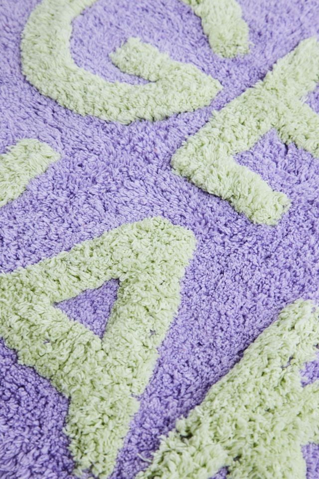 Tapis de bain lilas et sauge Get Naked #1