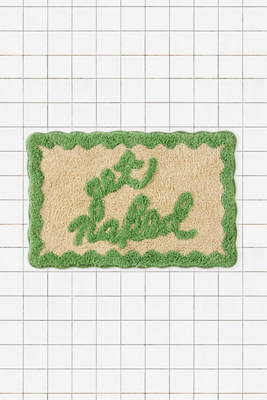Get Naked Sage Scalloped Bath Mat | Urban Outfitters UK