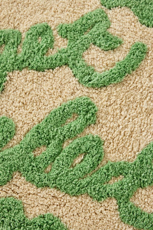Tapis de bain festonné Get Naked Sage #1