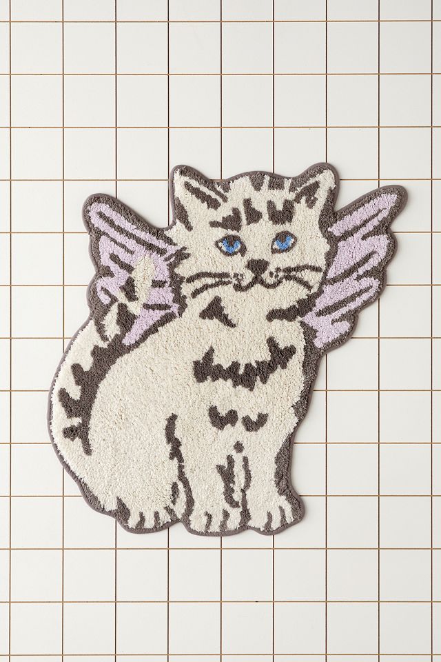 Cat Cherub Bath Mat #1