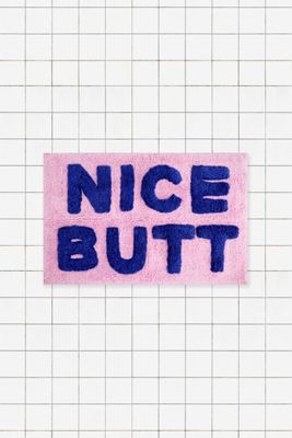 Pink & Blue Nice Butt Bath Mat
