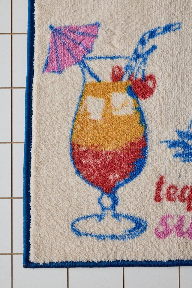 Tequila Sunrise Bath Mat #3