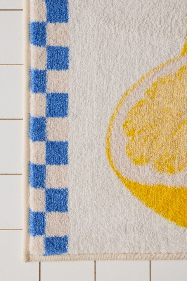 Tapis de bain citron #3