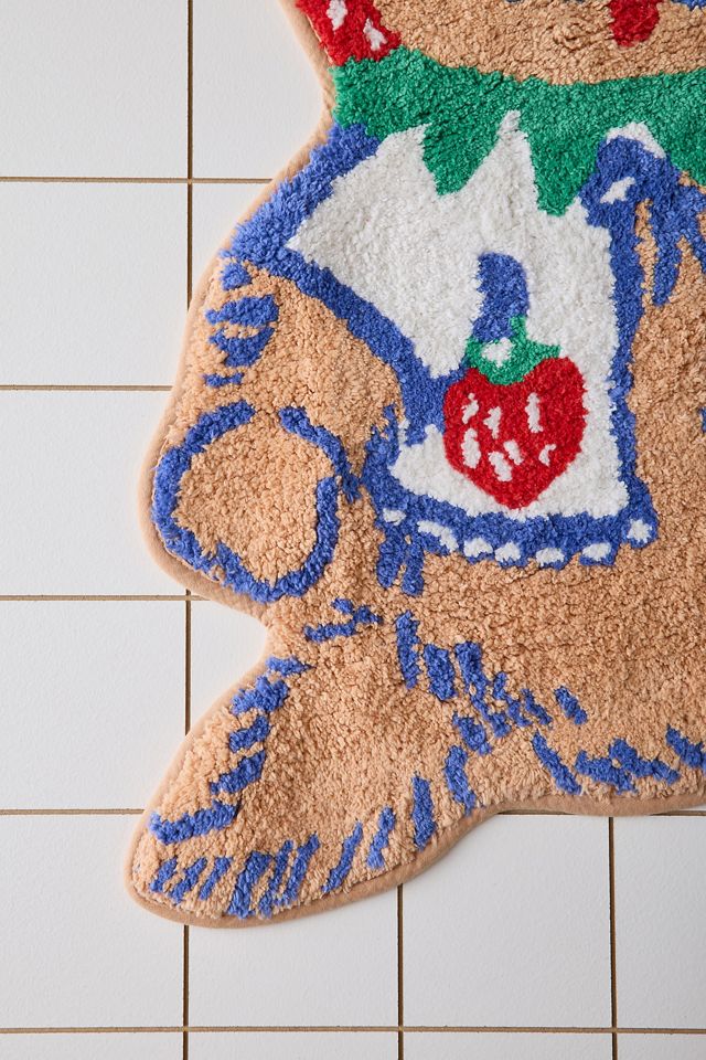 Strawberry Cat Bath Mat #3