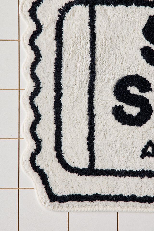 Alfombra de Baño Black and White Sh*t Show #4