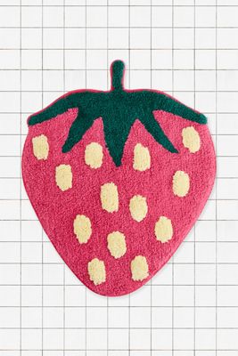 Mini Tappetino da Bagno a Fragola