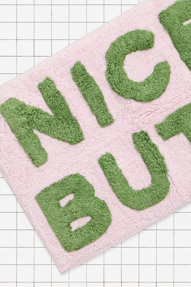 Alfombrilla de Baño Pink & Sage Nice Butt #1