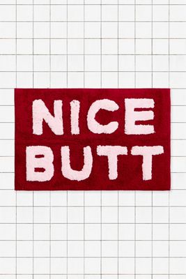 Burgunderrote Nice Butt Badematte