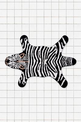 Tapis de bain en forme de zèbre
