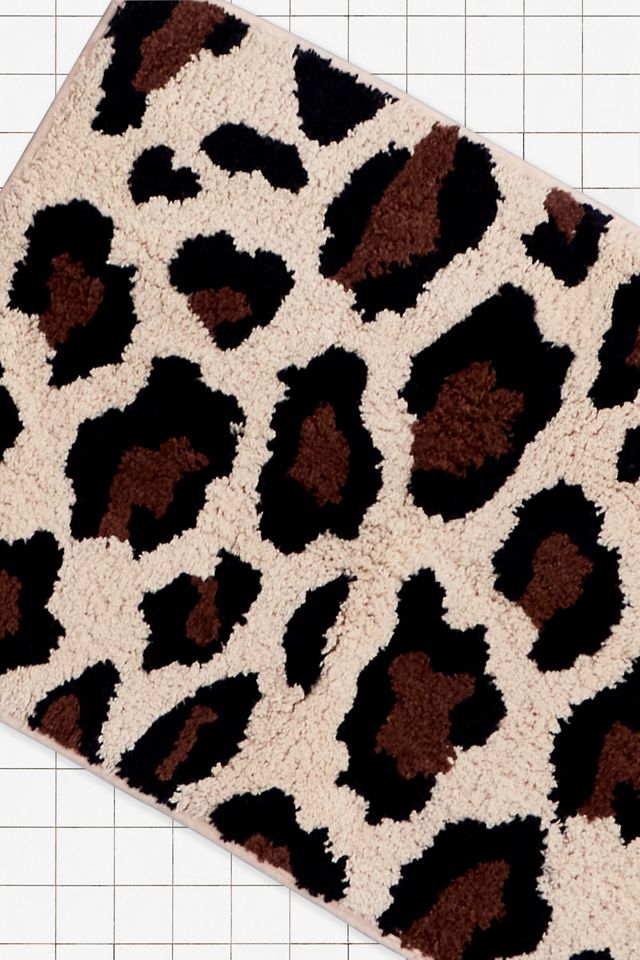 Leopard Print Bath Mat #1