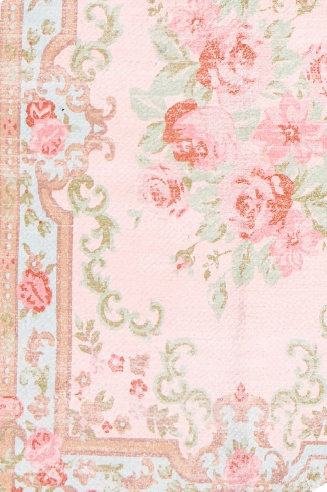 Tapete de Baño Alfombra Vintage Rosa #1