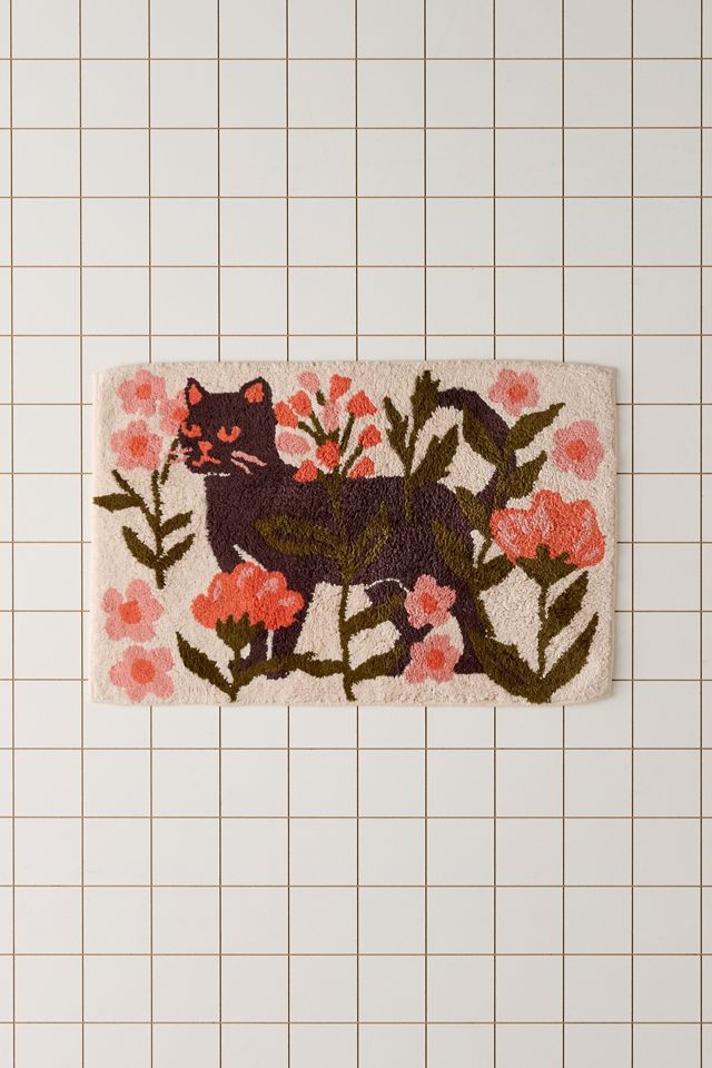 Wren Kitty Bath Mat #1