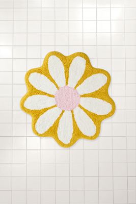 Mini Tapete de Baño de Margarita Amarilla