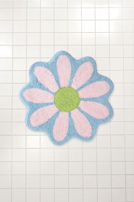 Blue Daisy Mini Bath Mat