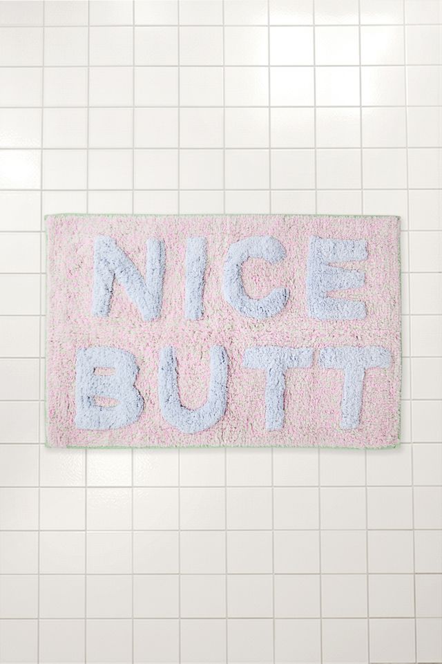Nice Butt Lilac Speckle Bath Mat #1