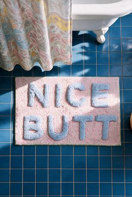 Nice Butt Lilac Speckle Bath Mat
