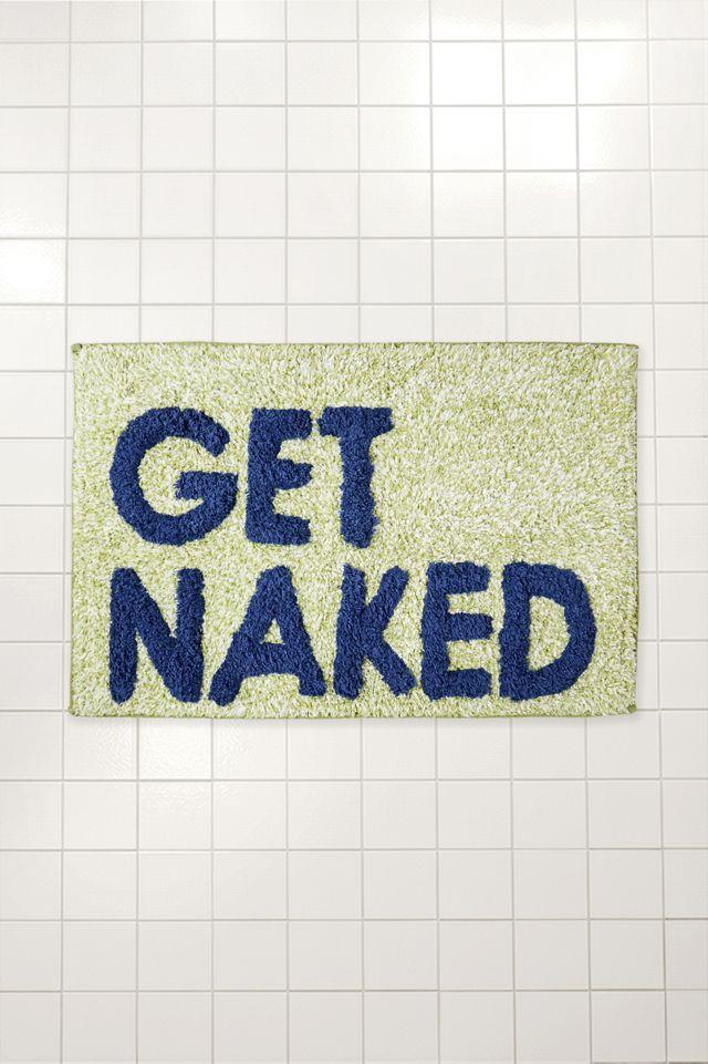 Get Naked Green Speckle Bath Mat #1