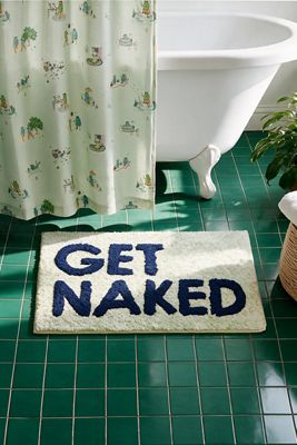 Get Naked Green Speckle Bath Mat