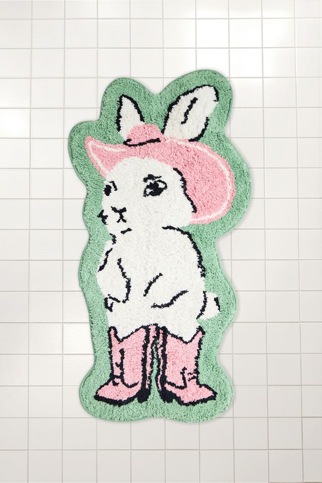Sassy Bunny Bath Mat #1