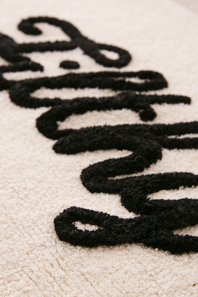 Filthy Black & White Bath Mat #3