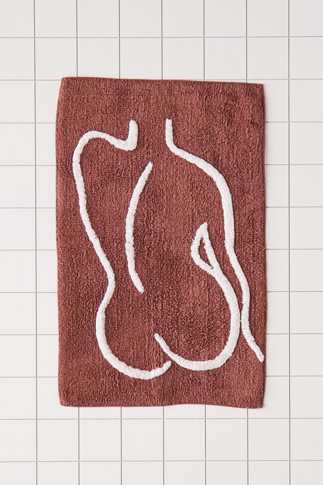 Female Form Rust Bath Mat Urban Outfitters UK