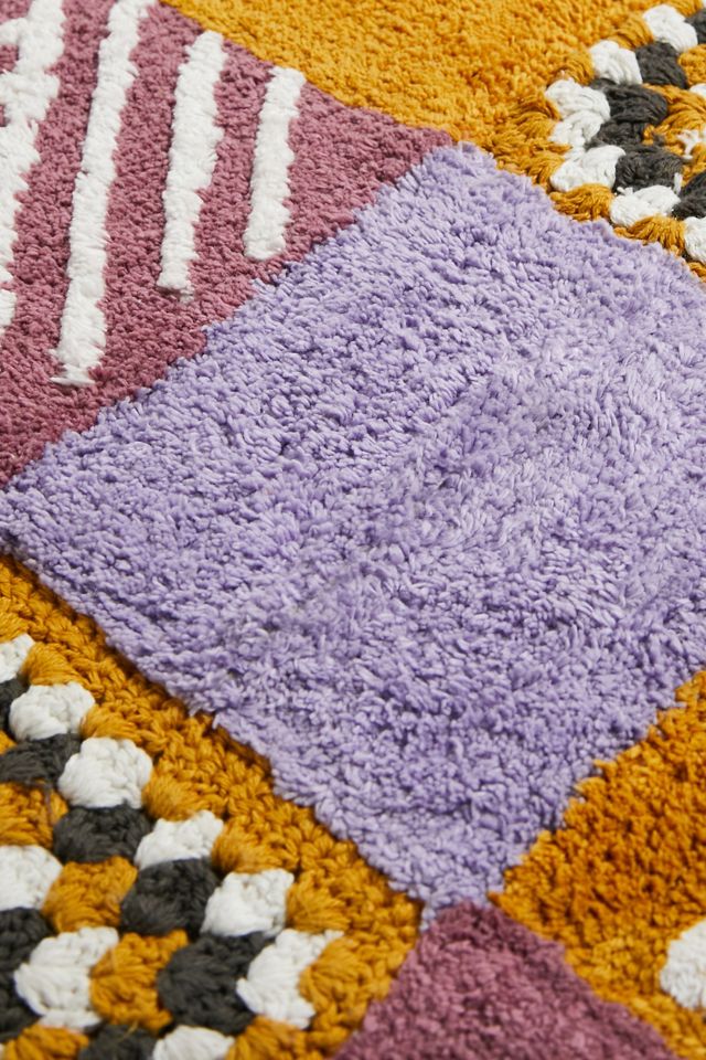 Geometric Patchwork Bathmat  #1