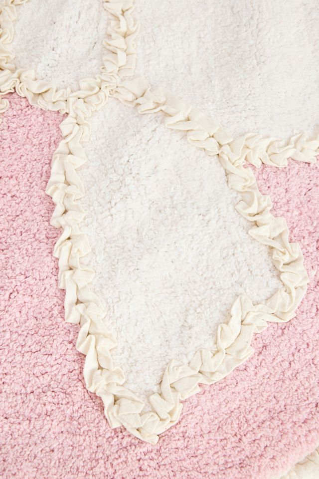 Ruffle Bow Bath Mat #1