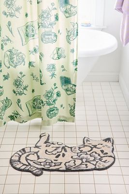 Tappetino da Bagno Gatto Delft Grigio