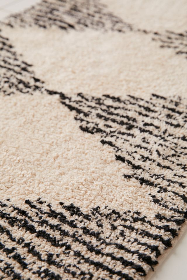 Tapis de bain long tufté diamant #2