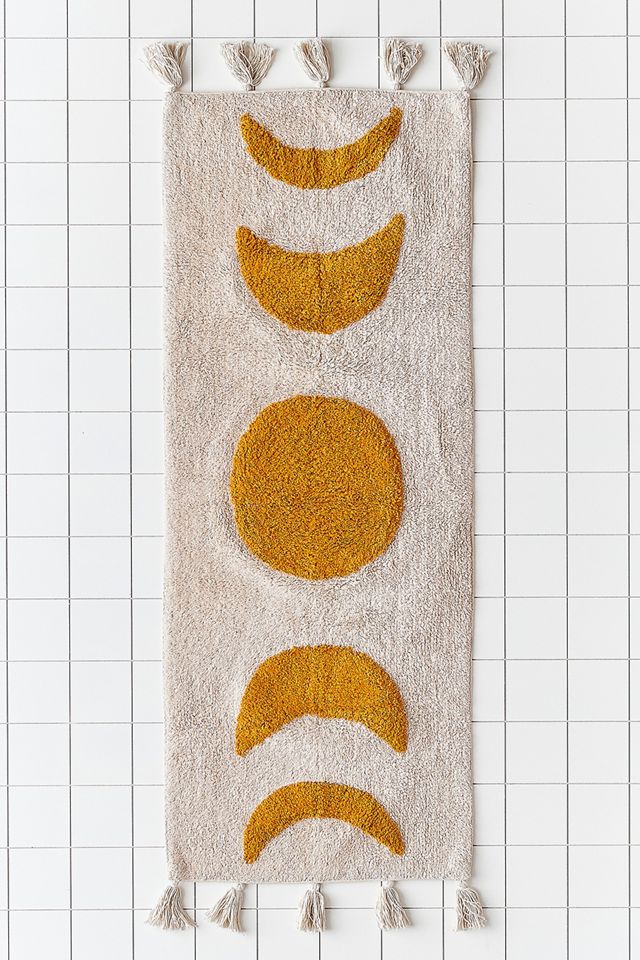 Moon Phases Runner Bath Mat 
