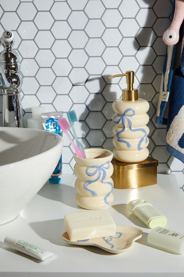 Blue Bow Soap Dispenser #2