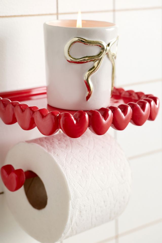 Red Eloise Toilet Roll Holder #2