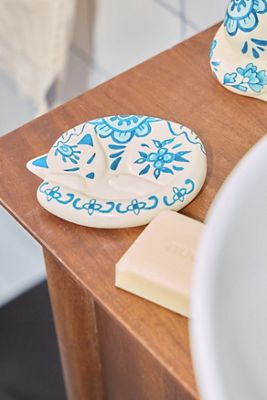 Delft Cat Soap Dish
