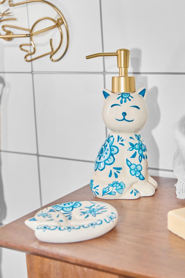 Delft Cat Soap Dish #1