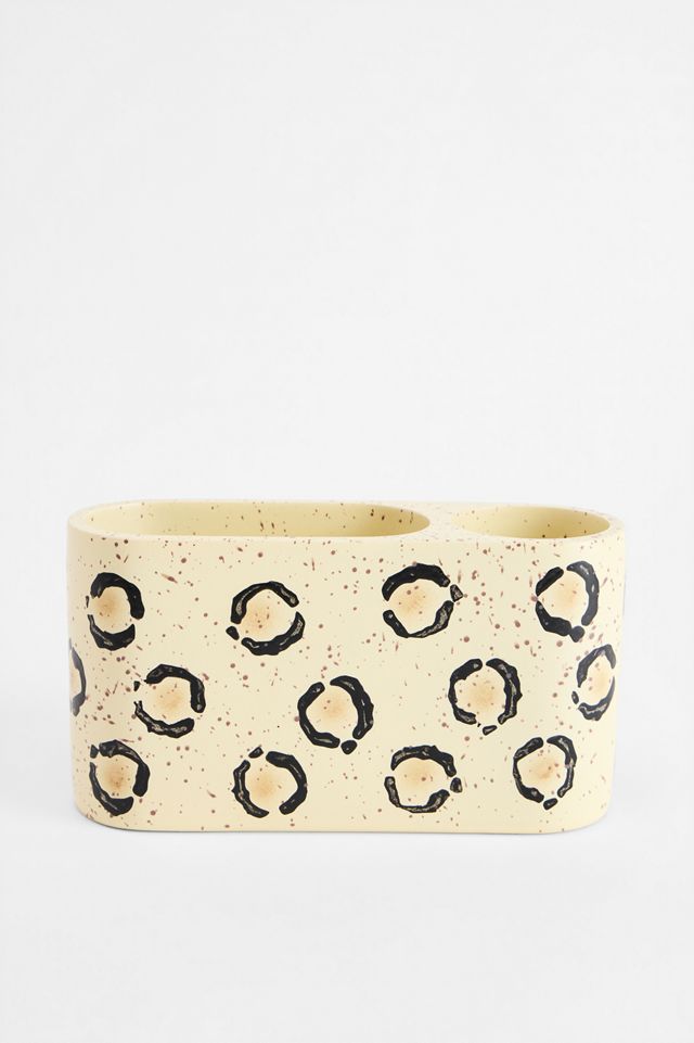 Pot de rangement léopard #1