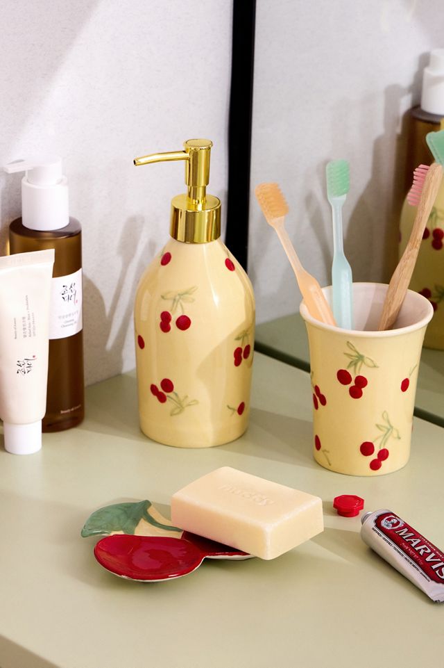 Painted Cherry Soap Dispenser #2